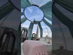 Ristorante mobile Zona panoramica Casa degli ospiti Sala solare trasparente all'aperto