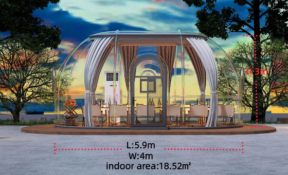 comprare Campeggio Tende a bolla all'aperto 18.52M2 Case prefabbricate Cupola Tenda trasparente 3M online manufacture