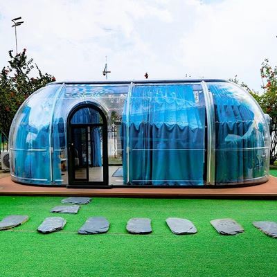 comprare Vendita calda Nuovo design PC Dome Hotel Polycarbonate Dome Tent Modulare Prefabbricato Dome house For Resorts online manufacture