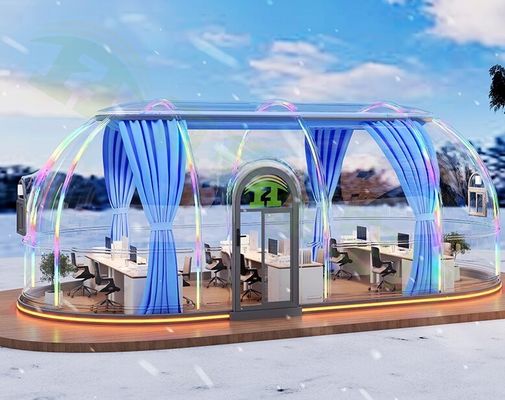 comprare Moderno Moderno Esterno Prefabbricato in forma ellittica allungata infinitamente Camera stellare per glamping Dommopoli geodesica Casa per alberghi online manufacture