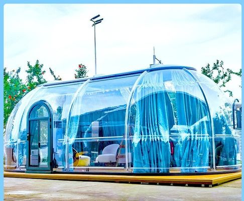 comprare Outdoor Luxury Transparent PC Material Bubble Tent impermeabile a impatto e fuoco Residence per hotel resort e campeggi online manufacture