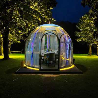 comprare Tenda igloo trasparente PC Bubble Geodesic Dome Tenda in policarbonato per glamping all'aperto per applicazioni di parco e case contenitori online manufacture