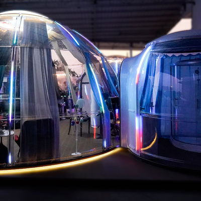 comprare Dome Tent Resort Dome impermeabile Cupola Dessert Tent Luxury Double Dome House Chiara Tenda Bubble online manufacture