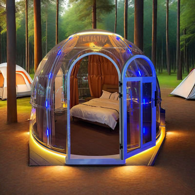 comprare Casa piccola Dimora mobile a cupola geodesica Tenda lucernario Edificio per Bubble House Resort Case in container uniche Prodotto online manufacture