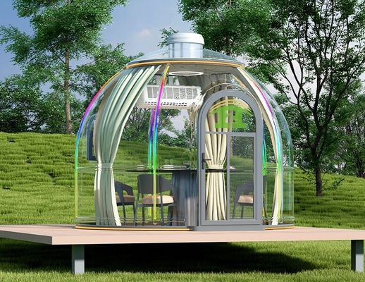 comprare Moderno Luxury Design Prefabbricato Case Verdeggiate Windproof PC Materiale Tenda Cupola per Villa Capsula Casa Cupola online manufacture