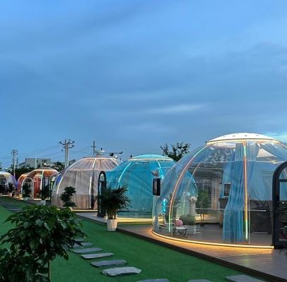 comprare Luxury Outdoor Transparent Inflatable Bubble Lodge per campeggio e albergo Tenda Casa confortevole Dome Design online manufacture