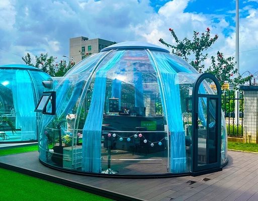 comprare Tenda di resort trasparente a doppia cupola Casa esterna Glamping Tenda a cupola in policarbonato online manufacture