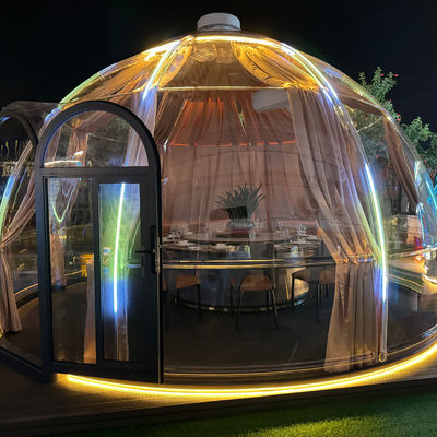 comprare Nuovo design tenda di cupola in policarbonato modulare prefabbricato PC Casa a cupola di bolla di cristallo per resort online manufacture