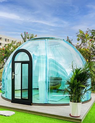 comprare 4.2m di diametro Full 360° Transparency PC Dome House Waterproof Bubble Tent per il pranzo online manufacture