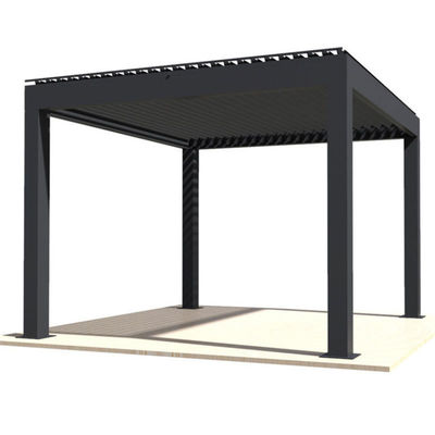 comprare Pavilione di rotazione in lega di alluminio Cortile esterno Villa Giardino Tela a rotolo a prova di vento Pavilione in lega di alluminio elettrico online manufacture