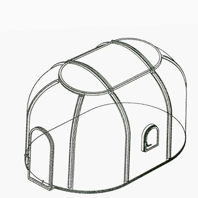 comprare 3 - 4 Persone Tenda da pranzo in policarbonato a bolla vista stella Tenda a cupola a bolla online manufacture