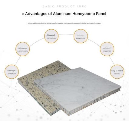comprare Villa esterno rivestimento marmo alluminio pannello composito nido di miele resistente al fuoco anti-statico materiale murario contemporaneo online manufacture