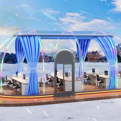 Luxury 15.2m2 Star Dining Bubble Tent Room Dometto esterno Sala giardino prefabbricata