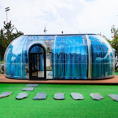 Tenda a bolla da pranzo a 360 gradi completamente trasparente 27.7m2 Casa a cupola geodetica