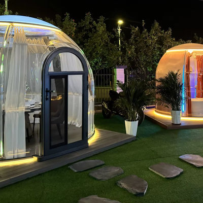 Vendita a caldo Nuovo design PC Dome Hotel Tenda a cupola in policarbonato Modulare Prefabbricata Dome House