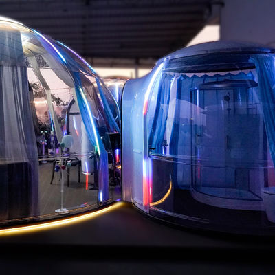 Prezzo di fabbrica Facile installazione Tenda a cupola chiara Casa a doppia cupola per ristorante all'aperto