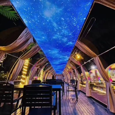 Hotel trasparente all'esterno del globo chiara tenda bubble dome igloo sala PC dome
