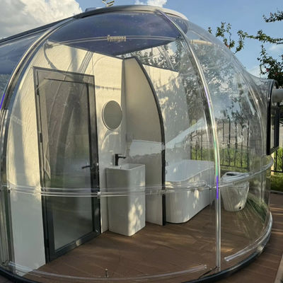 Full House Designs Outdoor Polycarbonate Dome House Glamping Star Capsule Bubble Dome Camera
