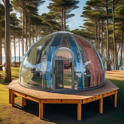 Nuove Case Prefabbricate Villa Resort Tenda a bolla Case a cupola prefabbricate trasparenti