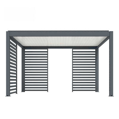 Gatehouse camera solare all'aria aperta baldacchino all'aperto lamina ribaltata gazebo capanno quattro angoli alluminio legato gazebo terrazza impermeabile