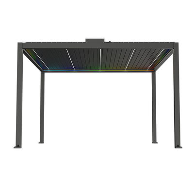 Leggio di alluminio Elettrico Tilting Louver Padiglione Patio esterno Gazebo Villa Giardino Sala sole Gazebo