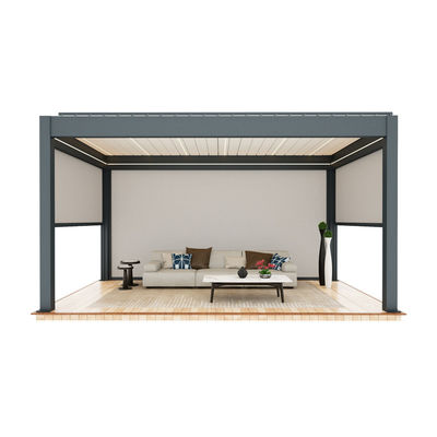Pavilion di alluminio legato elettrico con pavilion esterno con design di ombra elegante